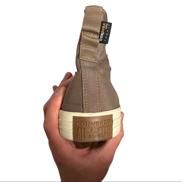 Beige Cordura Hightop Converse Sneaker - Picture 6 of 7